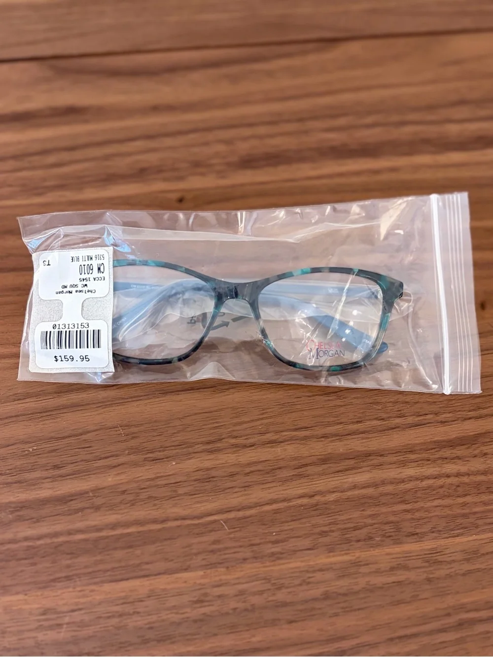 New Chelsea Morgan CM 6010 eyeglass frames in a stylish multicolor blue/teal tor